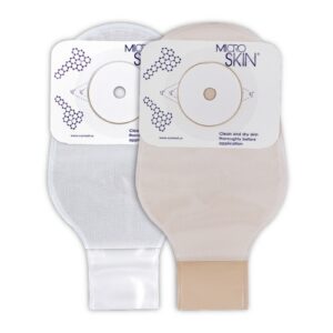 11 in Drainable Pouch, MicroSkin w/ Thick MicroDerm Plus Washer, Clear or Opaque