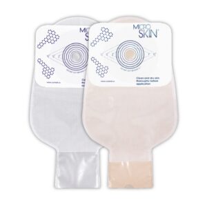 11 in Drainable Pouch w/ Plain MicroSkin Barrier, Clear or Opaque
