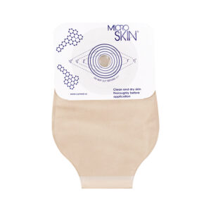11 in Drainable Pouch w/ Plain MicroSkin Barrier, Opaque, Velcro®