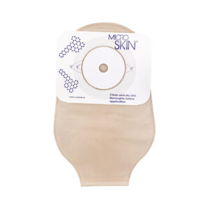 11 in Drainable Pouch, MicroSkin w/ MicroDerm Washer, Opaque, Velcro®