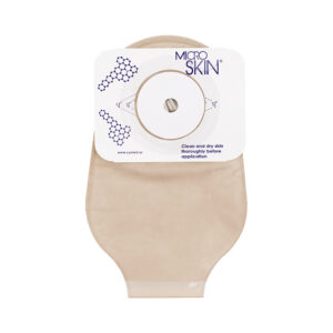 11 in Drainable Pouch, MicroSkin w/ MicroDerm Washer, Opaque, Filter, Velcro®